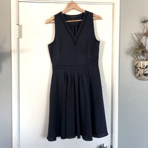 Navy blue flowy Banana Republic dress